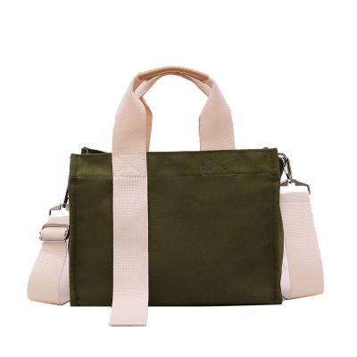 China 2021 Fashion Washable Tote Shopping Travel Washable Handbag Canvas Custom Eco Friendly Bag for sale