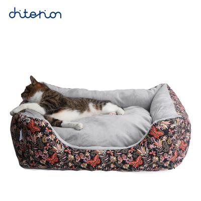 China 2021 New Fabric 2021 Dog Bolster Cover Large Size Pet Bed Sofa Breathable Super Soft Removable Bed Cushion for sale