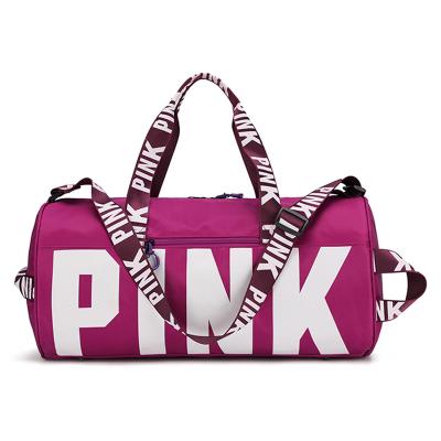 China Custom Durable Duffel Bag Womens Duffel Bag Pink Travel Duffel Bag for sale