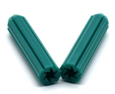 China China Plastic Factory Plastic Green PVC Anchor 7*35mm Wall Plugs for sale