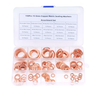 China Heavy industry china factory m6 flat washer brass gaskets copper gasket set for sale