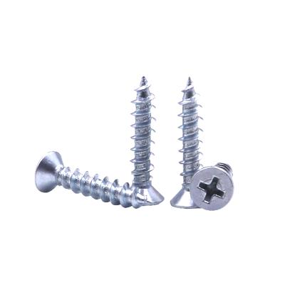 China General Industry M3M3.5M4M5M6 Galvanized Cross Countersunk Flat Head Self Tapping Screw for sale