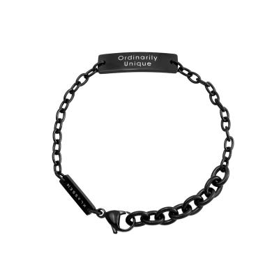 China CLASSIC Best Selling Custom Stainless Steel Irregular Casual Bracelet For Women And Man for sale