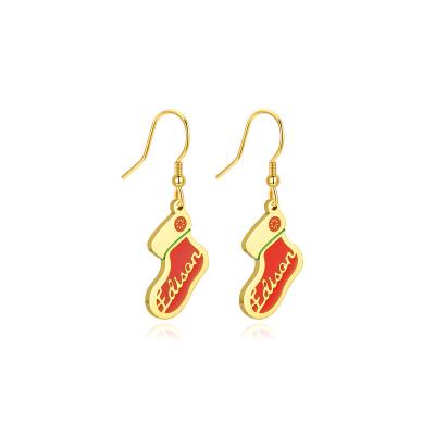 China High quality new Christmas jewelry FASHIONABLE earrings ladies party Christmas earrings for sale