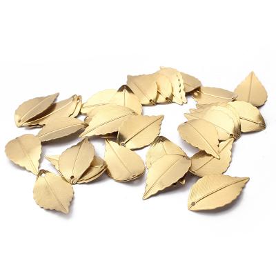 China 1pack TRENDY Raw Brass Tree Leaf Charms Pendant For Women Jewelry Making Necklace Bracelet Aeccessories for sale