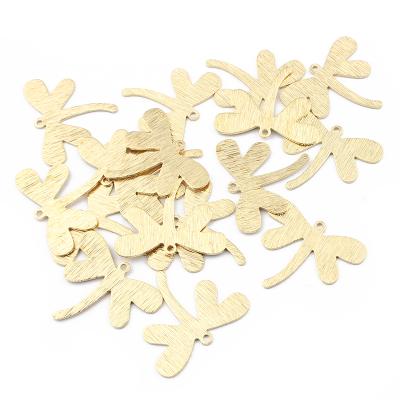 China FASHIONABLE Wholesale Raw Brass Dragonfly Charms Pendant For DIY Necklace Earrings Jewelry Findings Making for sale