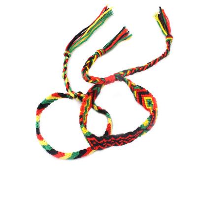 China Surfer TRENDY Bob Hobo Hippie Rasta Bracelet Friendship Bracelet Cotton Reggae Jamaica Hippie for sale