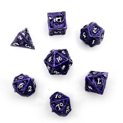 China High Quality DND Games SG Craft DND Dies Set Dies Polyhedral Dungeons and Purple Dragons Metal Custom Cavity Dies for sale