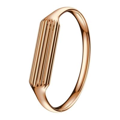 China New Product Stainless Steel Rose Gold Color Stainless Steel Bracelet Women Loop Watch Bands For Fitbit Cable 2 for sale