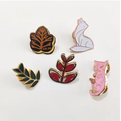 China North America Metal Lapel Pins Custom Plants And Animals Design China Factory With Best Price for sale