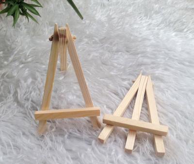 China Can Use To Paint Mini Display Miniature Wood Easel Wedding Table Number Place Name Card Holder Wedding Decorations 12*7cm for sale