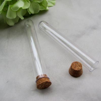 China Can use for Package Gift Plastic Test Tube With Cork 15x150mm (20ml) Clear Candy Box For Wedding Favor Tubes Party Favors for sale