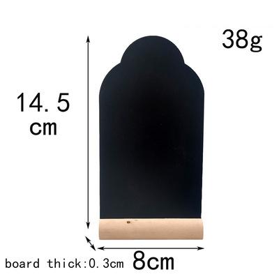 China Mini Chalkboard Message Board Easter Wooden Crafts With Socket Diy Message Board Easter Tombstone Double Sided Blackboard Decoration 14.5*8cm for sale