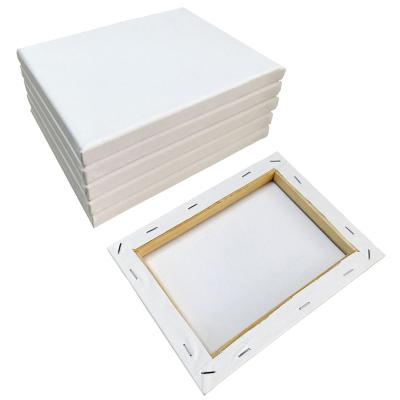 China Can Use To Paint Mini Stretched Artists Canvas Wooden Frame Art Board Acrylic /Oil Painting Canvas 5.9*7.9 Inch (15*20cm) Blank Canvas for sale