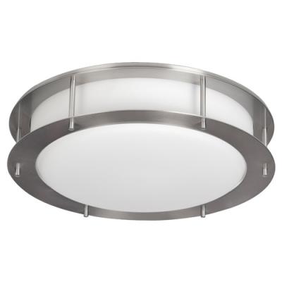 China Surface Mounted UL Approved Modern Acrylic Ceiling Nickel Hotel Lamp Brushed Ceiling Light for sale