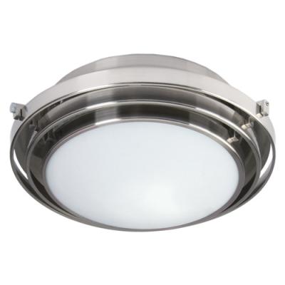 China Contemporary America Hotel Style Surface Mounted Nickel Ceiling Light With Acrylic Lamp Cover for sale