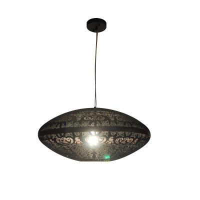 China Modern Industrial Metal Chandelier Home Decoration Indoor Lighting Black Simple Pendant Light for sale