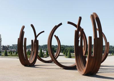 China Escultura de aço de Corten da aparência das fitas da dança para a decoração exterior à venda