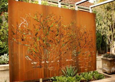 China Kundengebundene metallbaum-Wand-Kunst-Skulptur Corten Stahlfür Garten-Dekoration zu verkaufen