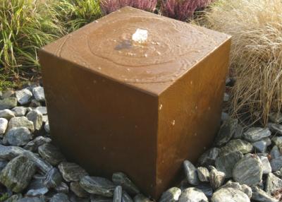 China Metal Yard Art Corten Steel Water Table , Durable Corten Steel Water Fountain for sale