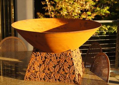 중국 현대 디자인 Corten 잎 대 녹스는 끝을 가진 강철 불 구덩이 그릇 판매용