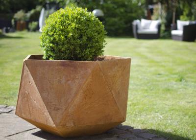 China Corten Steel Products Corten Steel Planter For Public / Garden Decoration for sale