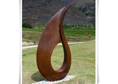 Cina Scultura d'acciaio contemporanea professionale di Corten, grande scultura astratta del metallo in vendita