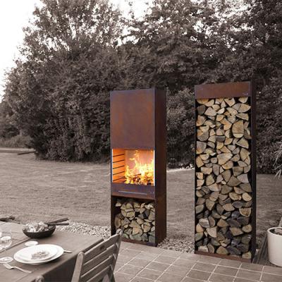 China Pote del fuego del arrabio de la yarda/jardín, chimenea ardiente de madera del hoyo de acero del fuego de Corten en venta