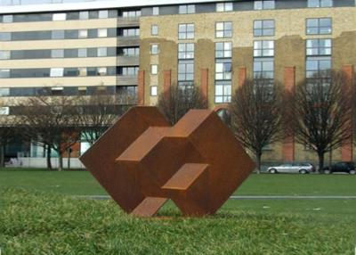 China Public Park Decoration Corten Steel Sculpture Corten Garden Sculpture for sale