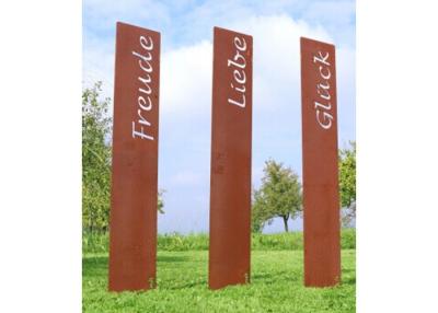 China Outdoor Decoration Custom Corten Steel Logo, Custom Logo for sale