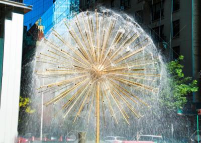 Chine Fontaine extérieure de pissenlit d'acier inoxydable de cascade de paysage urbain à vendre