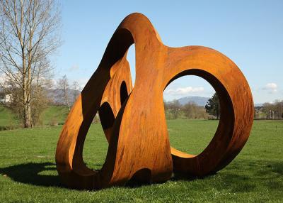 China Escultura al aire libre de Rusty Corten Steel Garden Landscape en venta