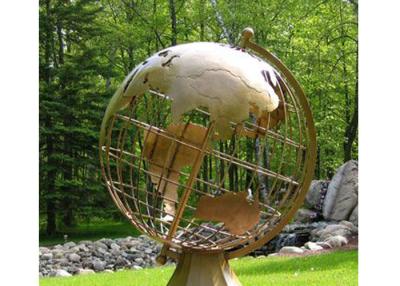 Cina OEM che fonde la statua d'ottone antica del globo del mondo di rivestimento in vendita