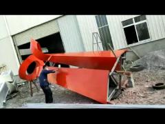 painted steel sculpture factory  Public Outdoor Modern Decorative Metal Statue 