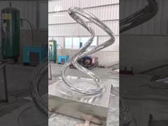 “Wonder“ Kinetic Sculpture in Stainless Steel - Mesmerizing Moving Art for Modern Spaces