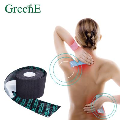 China GreenE Breathable PAIN RELIEF BAND 500cm-ROL (BLACK) for Athletes for sale