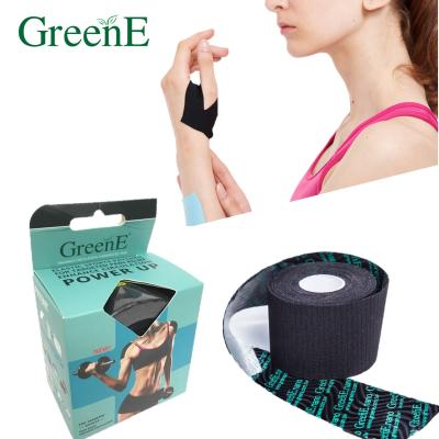 China GreenE Breathable Soft Acupuncture PAIN RELIEF BAND 300cm-ROL (Black) for Athletes for sale