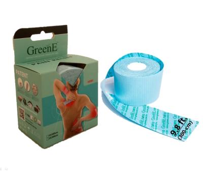 China GreenE Breathable Pain Relief Tape, 3.0-M Volume-Roll, True-Therapeutic, Kinesiology Tape, Bio-F-IR+MPF-tech (Skin, 5x300-cm) for sale