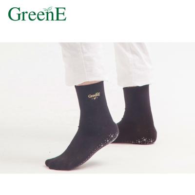 China FIR Bio Permanent Emissivity GreenE-RTS CIRCULATION-AID SOCKS (STD-CUSHION) Foot-Massage (L) (Black) For Diabetics for sale