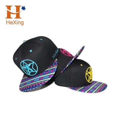 China Factory Price Yupoong Hip Hop Snapback Hat 3D Embroidery COMMON Logo Flat Bill Gorras Snapback Custom Plain Hat for sale