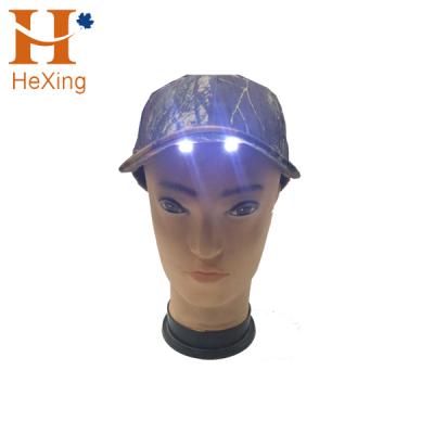 China COMMON wholesale factory price LED cap and LED cap, custom embroidered logo baseball caps with built-in led lights for sale