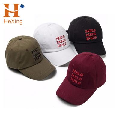 China JOINT Vintage Hat Baseball Dad Hats Custom Embroidery Washed Black Dad Hat for sale