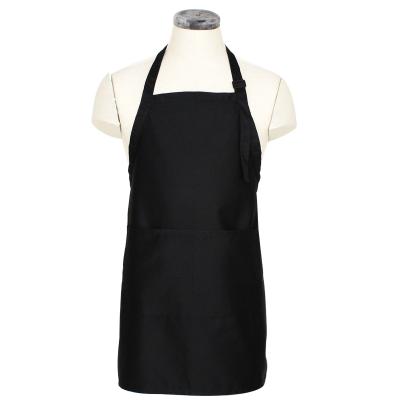 China Adjustable Leisure KEFEI Poly Cotton Cafe Kitchen Cooking Apron With Pocket for sale