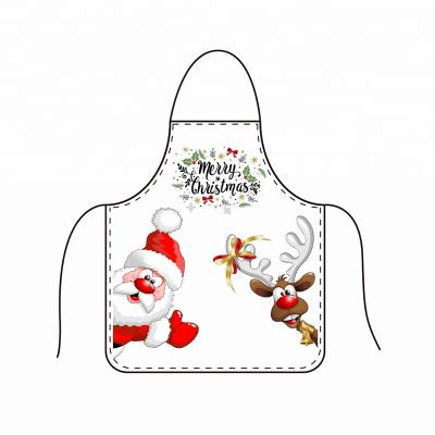 China Wholesale New Design Drinks/Food Merry Christmas Apron Accept Custom Chef Apron Full Logo Printing Beauty Apron for sale