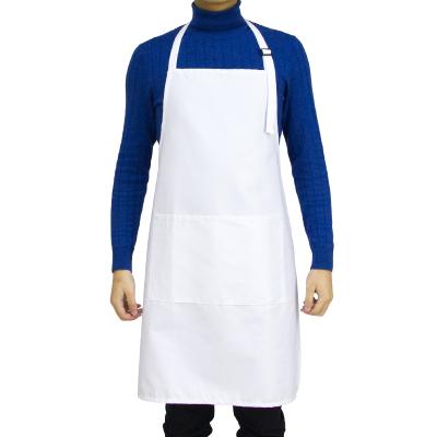 China AZO FREE Ready White Apron With Logo , Apron Shopping Chef Apron White And White Cotton for sale