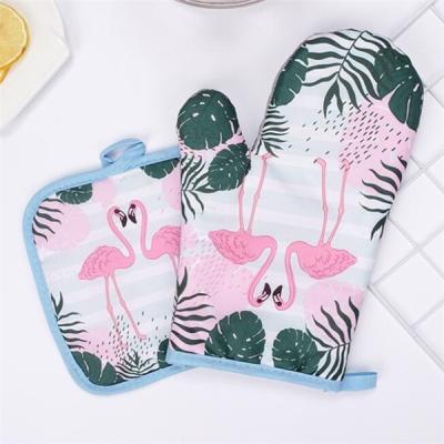 China Viable custom printed Oven Mitts GRILL EVERYTHING grilling Oven Mitt For Kitchen And Restaurant for sale