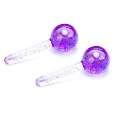 China Factory direct sales lollipop shape ice cream wave beauty ice ball convenient wave ball facial massager for sale