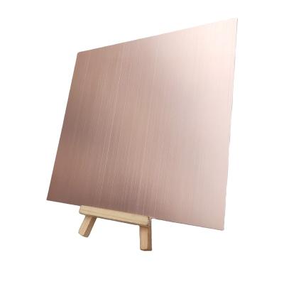 China Cookware Rose Gold Brushed Anodized Processing Industrial Custom Aluminum Alloy Plate Capital Sign Plate 0.5 Sheet 0.5 Zero Cut 1mm Zero for sale