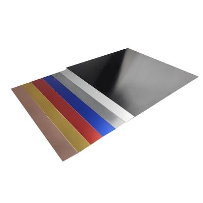 China Industrial Cookware Varies Color Black Silver Gold Anodized Aluminum Plate Processing Aluminum Alloy Plate Custom Asset Sign Plate 0.5mm 1.0mm 1.5mm for sale