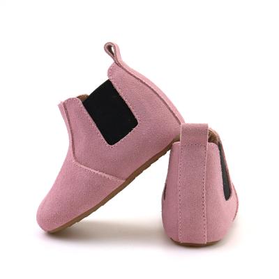 China CHELSEA REJECTS wholesale cheap girls fashion boots baby textured baby leather boots for sale